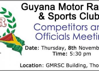 NOTICE: Competitors and Officials Meeting