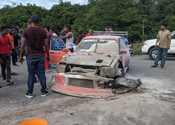 Pierre Singh suffers minor burns as car burns at first event of 2020