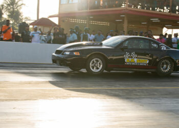 Rameez Mohamed gears up for Tropical Shipping Drag Wars 2 with his 2JZ Mustang.